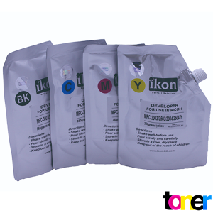 Revelador Ikon para Ricoh Aficio MPC3003, Bolsa 350g Magenta