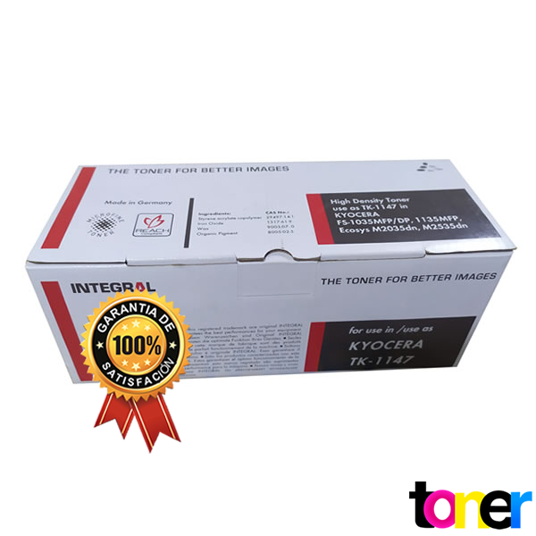 Toner Integral Compatible Kyocera M2035d, FS-1035MFP, FS-1135MFP (TK-1147) 12K - Made in Germany 1 Toner Integral Compatible Kyocera M2035d, FS-1035MFP, FS-1135MFP (TK-1147) 12K - Made in Germany