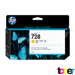 Tinta HP 728 Yellow (F9J65A) T730/T830 130ML