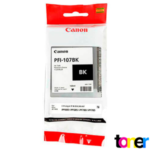 Cartucho de Tinta Canon iPF670, iPF680, iPF685, iPF770, iPF780, iPF785 PFI-107BK Black