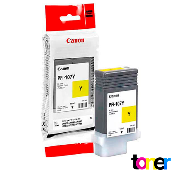 Cartucho de Tinta Canon iPF670, iPF680, iPF685, iPF770, iPF780, iPF785 PFI-107Y - Yellow 1 Cartucho de Tinta Canon iPF670, iPF680, iPF685, iPF770, iPF780, iPF785 PFI-107Y - Yellow
