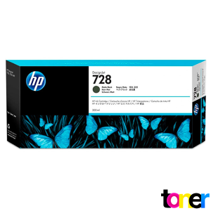 Tinta HP DesignJet  T730, T830 MFP F9J68A (728A) 300ML MATTE BLACK