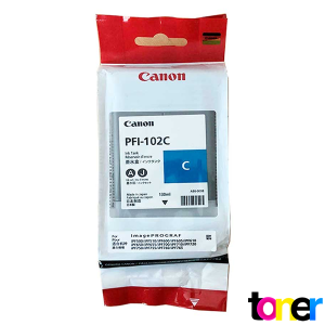 Tinta Canon PFI-102C iPF500, iPF510, iPF600, iPF605, iPF610, iPF650, iPF655, iPF700 Cyan