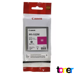 Tinta Canon PFI-102Y iPF500, iPF510, iPF600, iPF605, iPF610, iPF650, iPF655, iPF700 Magenta