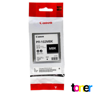 Tinta Canon PFI-102MBK iPF500, iPF510, iPF600, iPF605, iPF610, iPF650, iPF655, iPF700 Mate Black