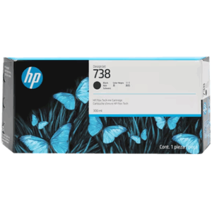 Cartucho de Tinta HP (738) Designjet T850, T950 498N8A Black 300ml