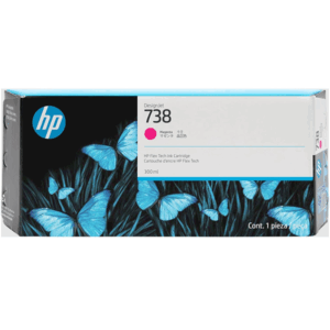 Cartucho de Tinta HP (738) Designjet T850, T950 676M7A Magenta 300ml