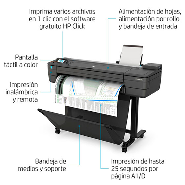 Impresora HP DesignJet T730 de 36 pulgadas 3 Impresora HP DesignJet T730 de 36 pulgadas - Imagen 3