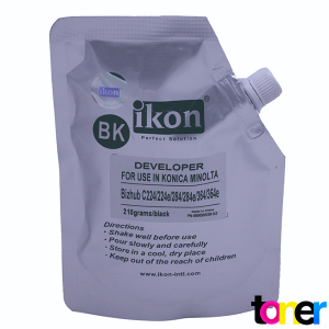 Developer IKON para Konica Minolta Bizhub C224 Bolsa 210g Negro