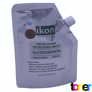 Developer IKON para Konica Minolta Bizhub C224 Bolsa 210g Magenta
