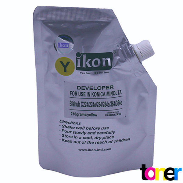 Developer IKON para Konica Minolta Bizhub C224 Bolsa 210g Yellow 1 Developer IKON para Konica Minolta Bizhub C224 Bolsa 210g Yellow