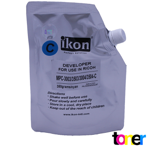 Revelador Ikon para Ricoh Aficio MPC3003, Bolsa, 350g - Cyan - Universal